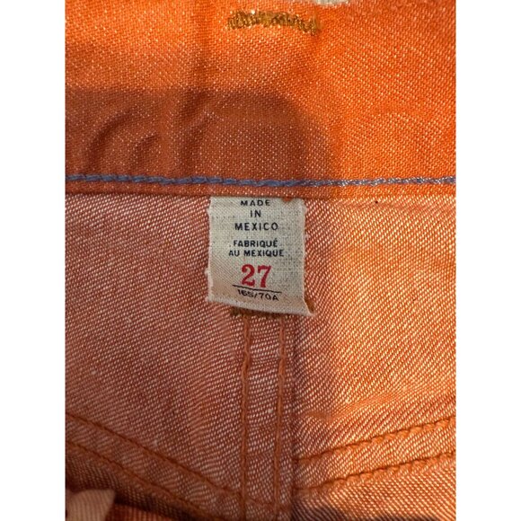 Ralph Lauren Double RL (RRL) High Boy Fit Denim Orange Jeans size 27 Women’s - Picture 4 of 13